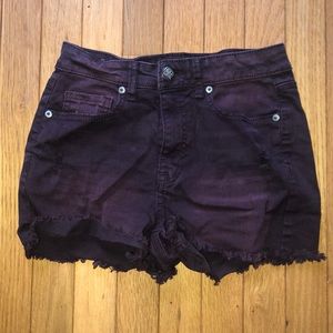 Purple jean shorts!